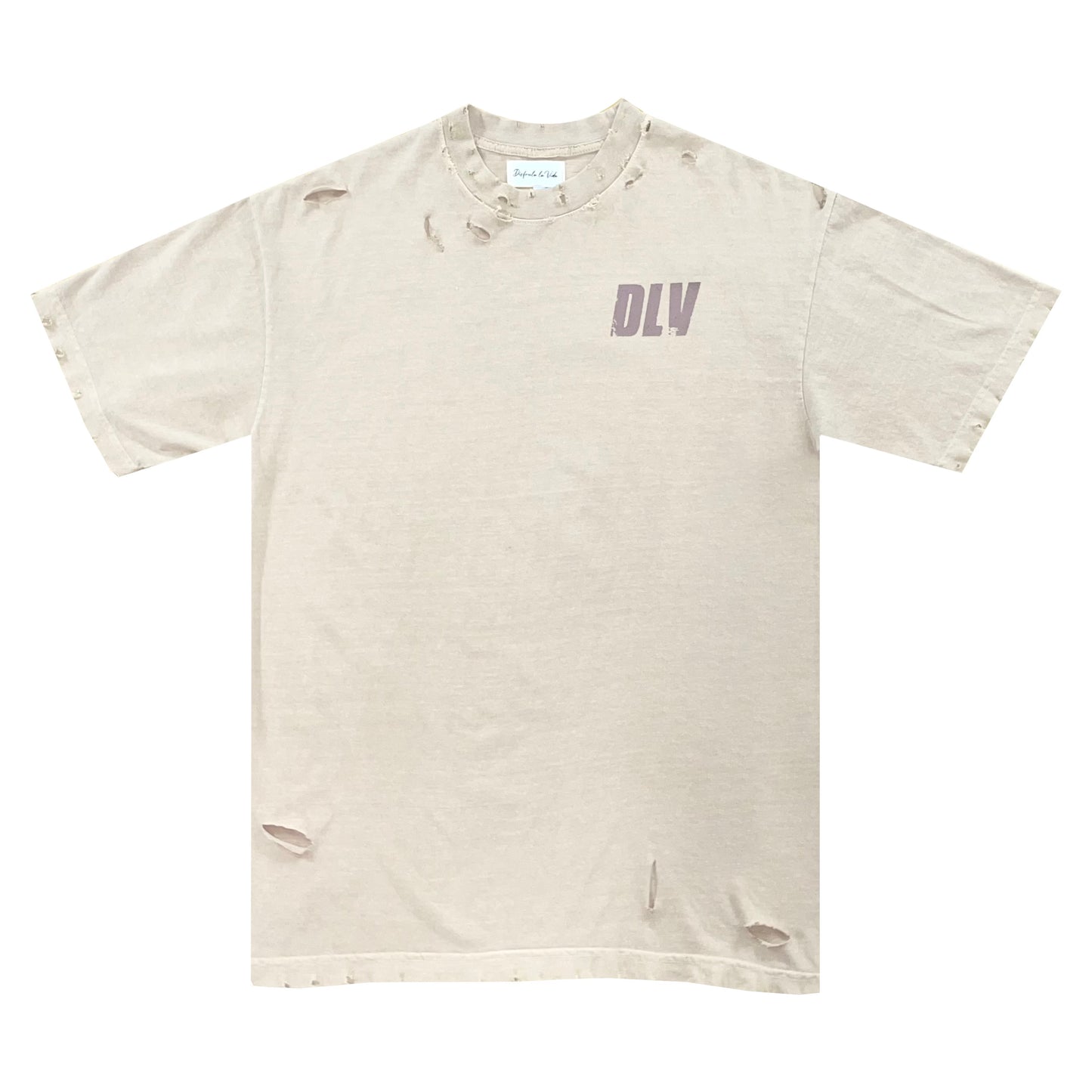 Distressed T-Shirt | Beige